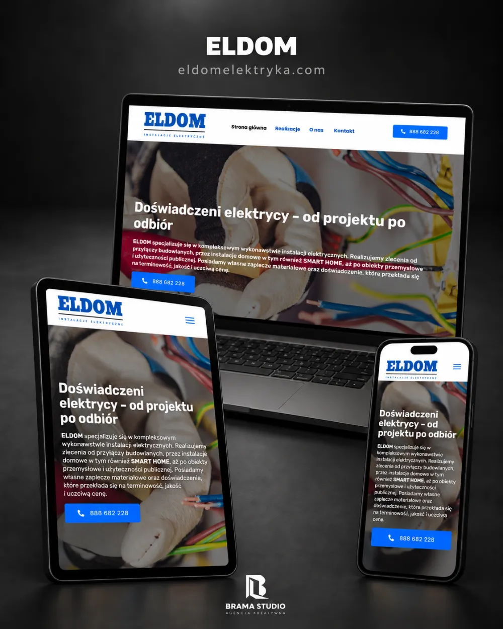 Strona internetowa Eldom – realizacja Brama Studio